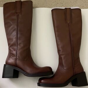 Zara Genuine Leather Riding Boot 👢 NWT✨✨